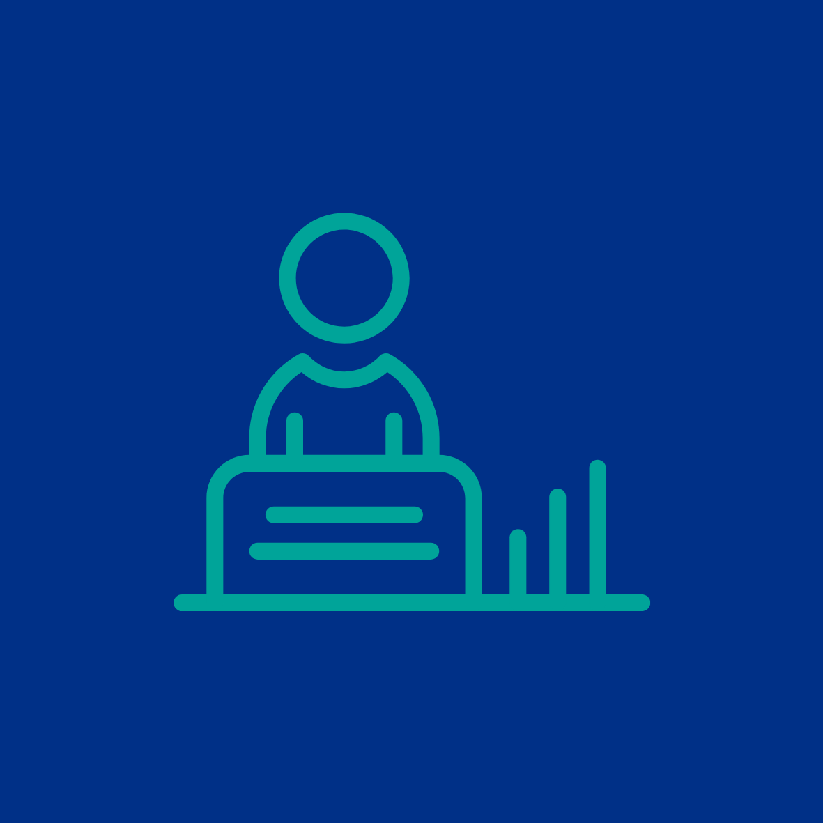 Person at Desk Icon