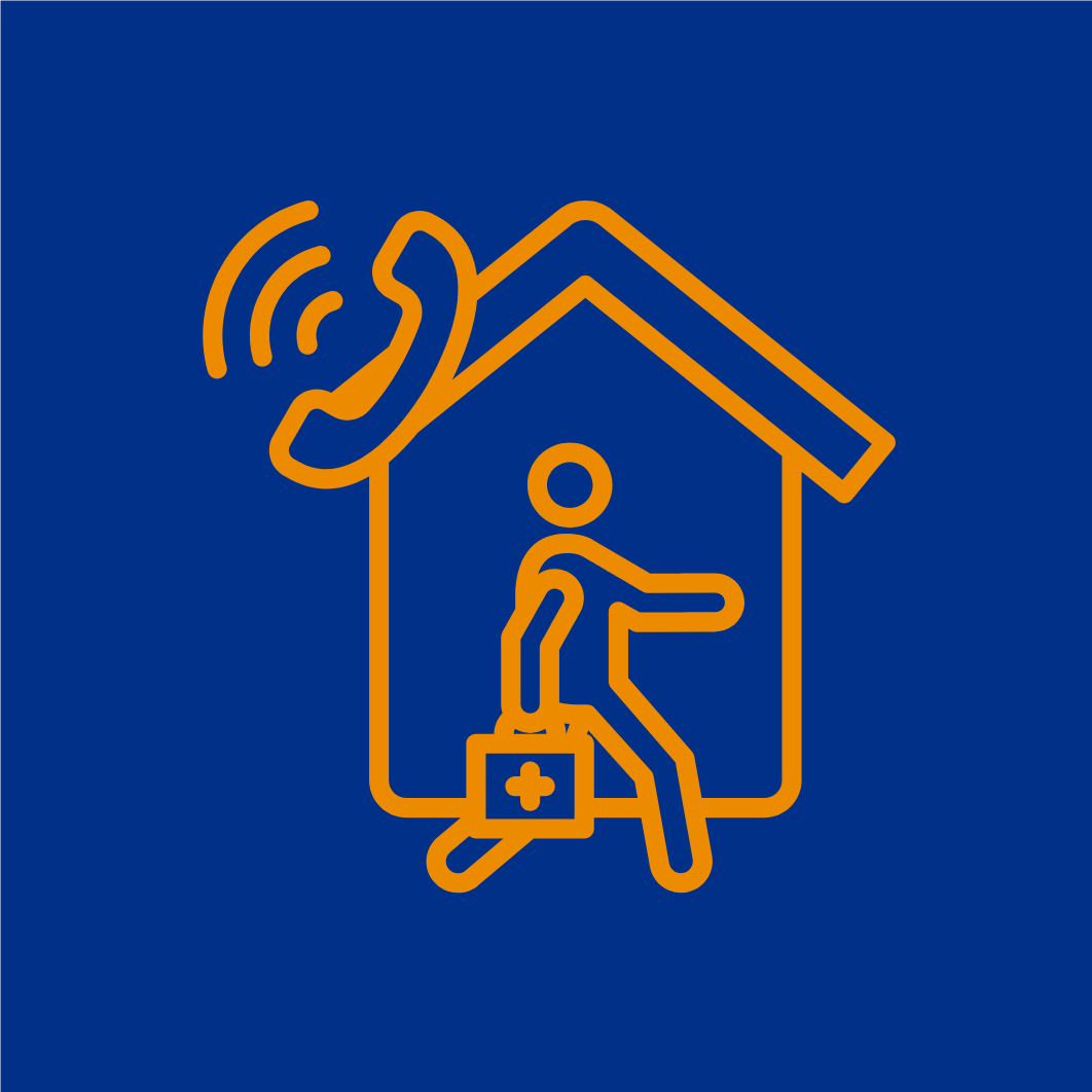 Medical Person Visits Housebound Patient 