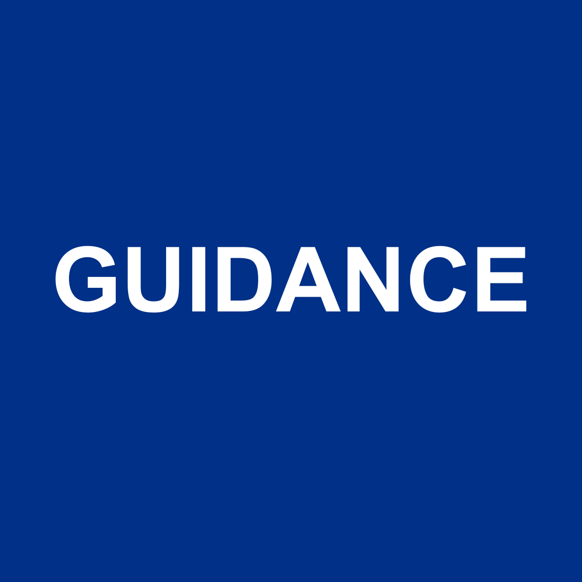 Word 'Guidance'