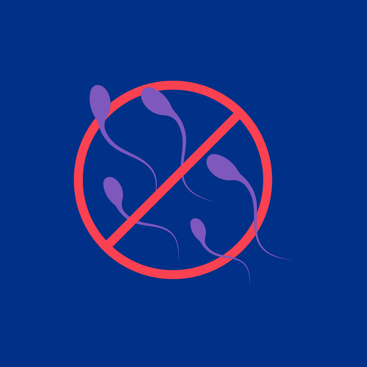 Image of No Entry Symbol and Sperm