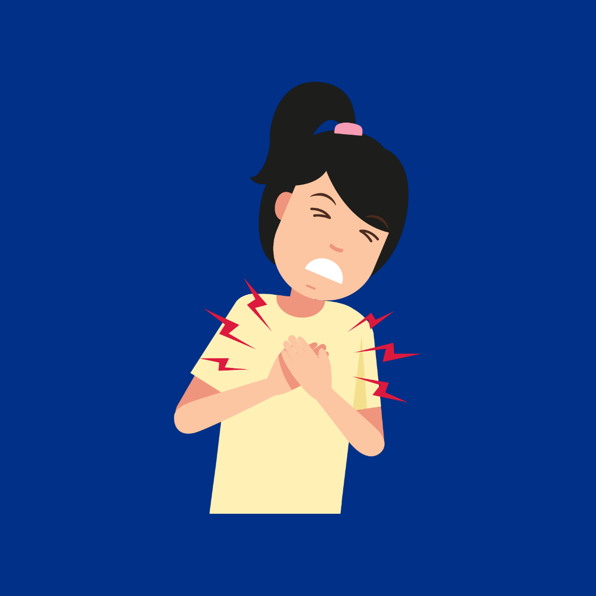 Image of a Person with Heartburn
